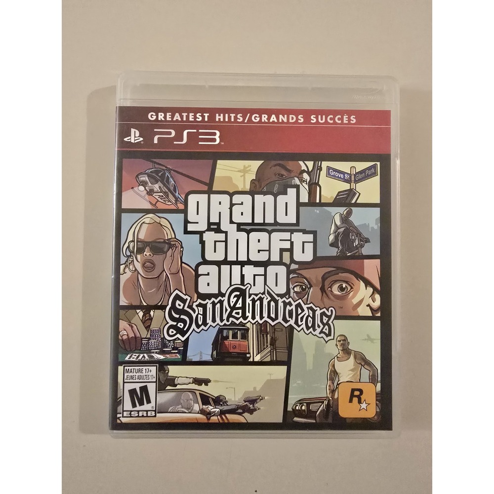 Grand Theft Auto San Andreas [Greatest Hits] (Sony PlayStation 3 PS3, 2015)
